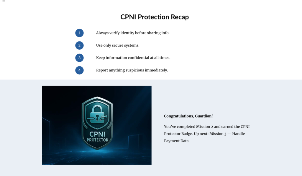 CPNI & PCI Compliance Training
