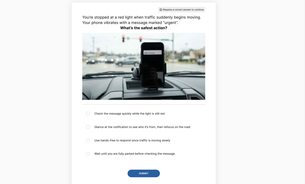Safe Driving Microlearning Safe Driving Microlearning